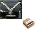 Auto-schmuck Rózsa Girland Autódísz Esküvőre Menyasszonyi Autó Dekoráció Ekrü/Fehér Színben Újdonsült Házaspároknak