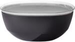 Mepal Silueta tálalótál fedővel - 5000 ml - Nordic Black - mosogatógépben és mikrohullámú sütőben használható - salátástál - tapas tányér