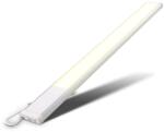 B. K. Licht LED szalag kapcsolóval, meleg fehér fény, konyhai pultvilágítás, beépített tápkábellel, fehér-ezüst, 57, 5x4, 9x1, 3 cm