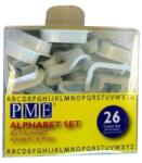 PME AN300 Betű Kiszúró Készlet Fondanthoz és Tortadíszítéshez, 26 db, Fehér Műanyag, 5x5 cm (AN300)
