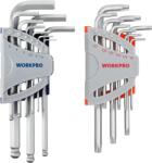 WORKPRO 18 részes imbuszkulcs készlet Torx és gömbfejű, Cr-V - 1, 5-10 mm