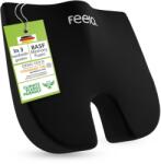 Feela Ortopéd Ék Alakú Ülőpárna 3 Keménységi Fokozattal - Memory Foam Testtartás-javító Párna Irodai Székhez, Otthonra, Utazáshoz és Gaming
