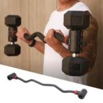inSPORTline Barbell curbat cu cleme pentru gantere inSPORTline Bakuhold 103 cm (30620) - insportline