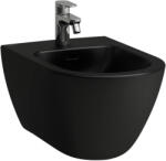 Laufen Pro X rejtett rögzítésű fali kerámia bidé csaplyukkal és túlfolyóval, matt fekete H8308607163041 (H8308607163041)