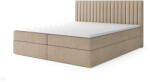 MV Bézs LAMELLA kárpitozott boxspring ágy Méret: 180x200