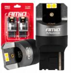 AMiO Led izzók Canbus Pro WY21W 4x3030 Smd narancssárga 12V 24V AMIO-03590