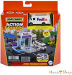 Mattel : Action Drivers FedEx Csomagküldő Központ játékszett kisautóval (HLY62)