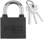 Neo Încuietoare de 60 mm, din oțel turnat vopsit, rezistentă la intemperii, cu 3 chei (85059)