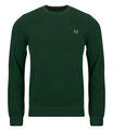 Fred Perry Pulóverek PIQUE STITCH JUMPER Zöld EU M