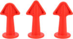 TOYA Set de 3 aplicatoare din silicon (YT-52624)