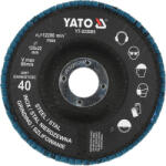 TOYA Disc abraziv cu lamele P40, 125 mm (YT-833005)