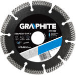 GRAPHITE Disc de tăiere din cu diamant, 125x22 mm, segmentat, sudat cu laser, tip X (57H866) Disc de taiere