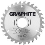 GRAPHITE Disc de ferăstrău circular din, din metal dur, 130x30 mm, 30 de dinți (55H602)