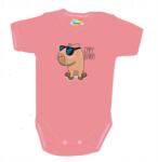 Bobo Dream Capybara rövid ujjú body púderszínű 98 2 év