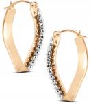 Goldmark Gazdag Arany Függő Fülbevaló Gyémántozott Golyókkal 14KT 585