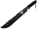 DEPOX Maceta de vanatoare DEPOX, Eagle Knife, 49.5 cm, otel inoxidabil, negru, teaca inclusa (2734)
