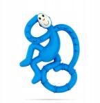 Matchstick Monkey Mini szenzoros szilikon rágóka kék fogkefével (MM-MMT-002)