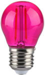 V-TAC LED izzó filament COG E27 G45 2W pink kisgömb - 217410