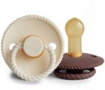 Frigg 2 db-os cumi FRIGG ROPE CREAM/ COCOA, 6-18 hó, kaucsuk