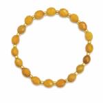  Bratara Jasp Galben Butoias Fatetat 7-8x6-7 mm Diametru 60 mm 1 Buc