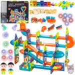 LEAN Toys világító pálya Mágneses Építőkockák 202 Ajándék Puzzle (5905515350969)