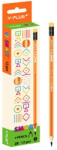 Y-Plus Grafitirón Y-Plus Smart line 2B hatszög, narancs, csíkos DARABOS (APX2504106666)