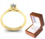 Goldmark Arany Eljegyesi Gyűrű 0.15 Ct Gyémánttal