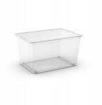 Kis C Box 008417WHTR Doboz 50 L, átlátszó kerekekkel (2211826)