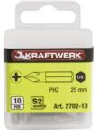 Kraftwerk Phillips bit szett PH2 - 25 mm, 10 db (B0009240)