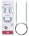 KnitPro Zing - fém fix körkötőtű - 80cm - 3 mm