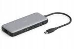 ASSMANN Usb-c dokkoló állomás, 8 portos DA-70915 Ethernet Lan (RJ-45) port (DA-70915)
