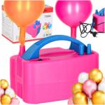 PartyPal Elektromos Pumpa Lufi Pumpáláshoz 2 Fúvóka Rózsaszín 600W