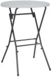 vidaXL Masă de bar pliantă, alb, 80 x 110 cm, HDPE (44560)