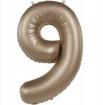Folat Fólia lufi Szatén Pezsgő Arany Szám 9 /34" 86 cm Folat