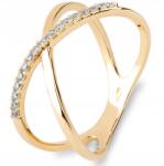 Goldmark Modern Női Arany Gyűrű Fehér Cirkónia Kővel Atom 14KT 585