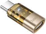 hoco. Adaptor OTG Hoco UA36D USB-C la Lightning, 3A, Transfer Date si Incarcare, Auriu (Vtk-Acc-11278)