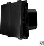 Luxion Intrerupator dublu mecanic cu revenire LUXION, negru, modul (LX-MP032B)