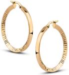 Goldmark Gyönyörű arany, gyémánt csiszolású karikafülbevaló, Arancia, 30 mm, 585, 14 karátos