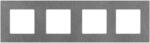 Luxion Rama cvadrupla Luxion din marmura gri pentru module compatibile (M1-4FMGY)
