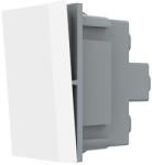 LIVOLO Intrerupator simplu mecanic si cap scara Livolo, alb, modul (C7-VL-FCMKS-1W)