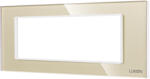 Luxion Rama din sticla securizata Luxion 6M aurie cu suport, standard italian (LXI-GF006G)