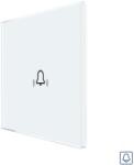 Luxion Panou buton sonerie touch din sticla securizata alb Luxion (LX-GP012W)