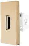 Luxion Priza HDMI modulara 1M Luxion, aurie, pentru rame din sticla (LX-MP022G)