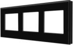 Luxion Rama tripla Luxion din sticla securizata neagra pentru module (LX-M1-3FB)
