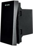 Luxion Intrerupator simplu mecanic 1M Luxion, negru, compatibil rame din sticla (LX-MP014B)