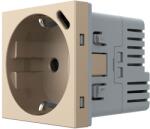 LIVOLO Priza Schuko cu USB-C Livolo, standard german, aurie, serie noua (C7-VL-FCTF16A.UC18W-2AP)