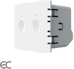 LIVOLO Modul intrerupator dublu touch Zigbee EC Livolo, alb, smart (C7-VL-FC2Z2-2WP)