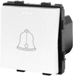 Luxion Buton sonerie mecanic modular Luxion, alb, design elegant (LX-MP008W)