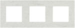 Luxion Rama tripla Luxion din marmura alba pentru module compatibile (M1-3FMW)