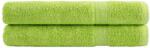 vidaXL Prosoape de sauna premium SOLUND 2 buc. verde 80x200 cm 600 gsm GartenMobel Dekor (137506) Prosop